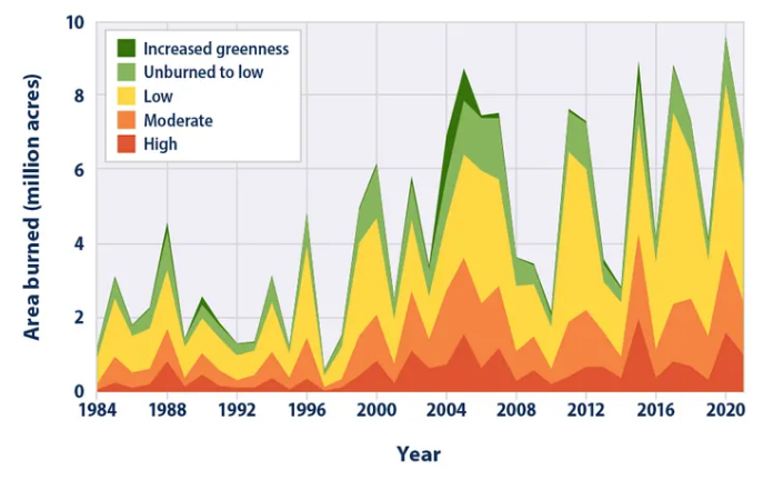 Fire incidences over time